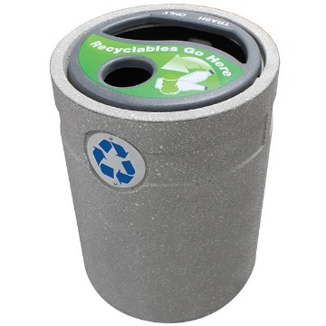 Dual Recycling Center Container