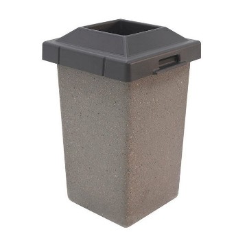 30 Gallon Concrete Trash Receptacle 