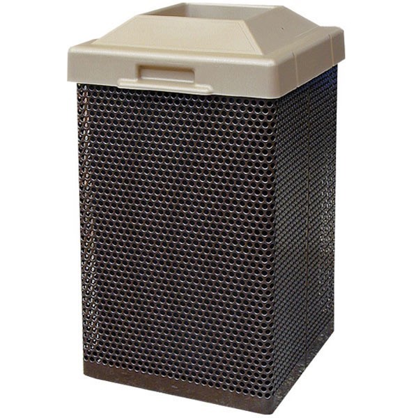 35 Gallon Steel Trash Receptacle