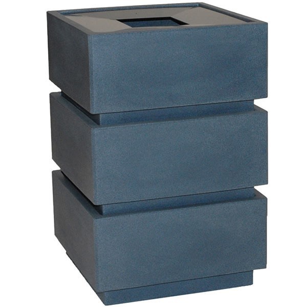 Stacking Square Trash Receptacle