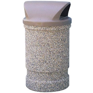 Trash Receptacle Two-Way Dome Top