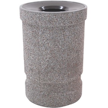 Concrete Trash Can 