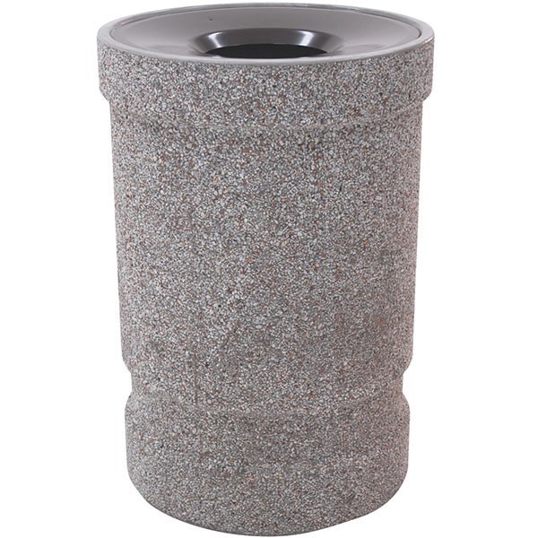 Concrete Trash Can 