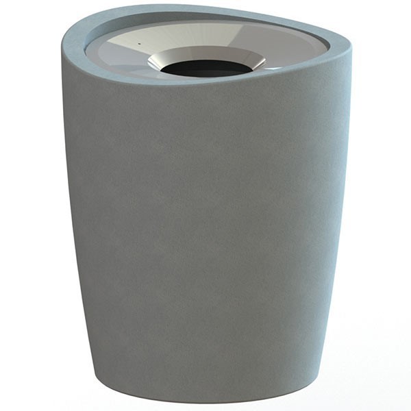 Eclipse Concrete Trash Can