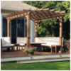 Natural Wood Pergola	