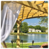 Natural Wood Pergola	