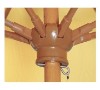 11 Ft. Octagonal Market Umbrella - Augusta Style - Simulated Wood Pole - Marine Grade Fabric	