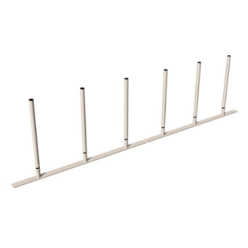 439-1008 - Weave Posts Agility Equipment For Dogs At Dog Parks - Set Of 6 - Tan