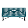 B6WBCLASSWINGLP-BNS - 6 Ft. Classic Wingline Bones Design Dog Park Bench - Portable