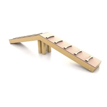 RECF0001XX - Camel Hump Climber For Dog Parks - Inground Mount