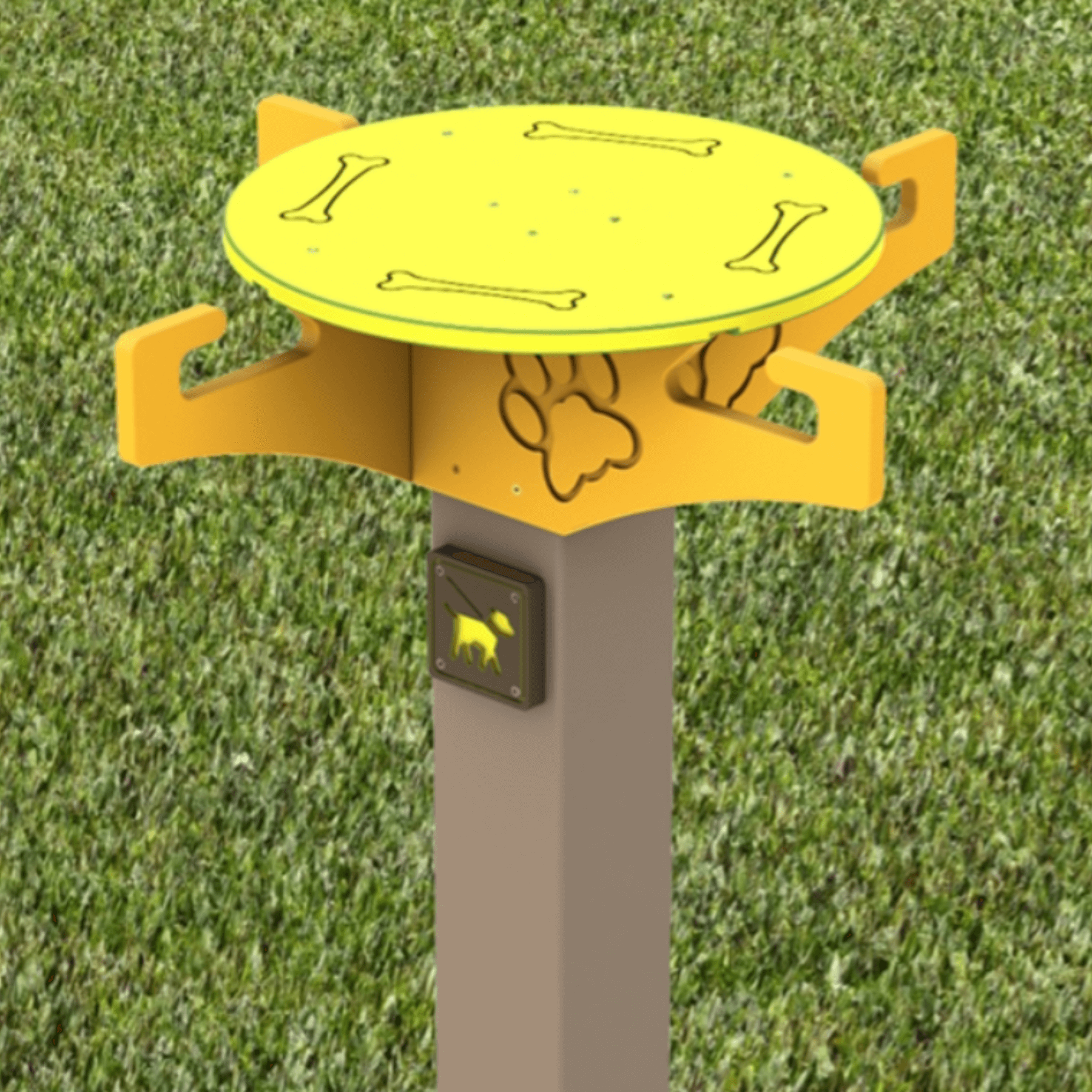Leash Holder Dog Park Products - Inground Mount - Park table - Park ...