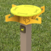 RECF0022XX - Leash Holder Dog Park Products - Inground Mount