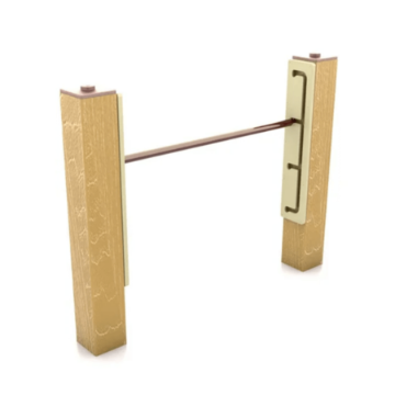 RECF0003XX - Limbone Anyone Adjustable Hurtle Dog Park Exercise Equipment - Inground Mount