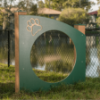 RECF0014XX  - Jump Through Dog Park Exercise Equipment - Inground Mount
