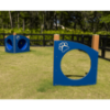 RECF0014XX  - Jump Through Dog Park Exercise Equipment - Inground Mount