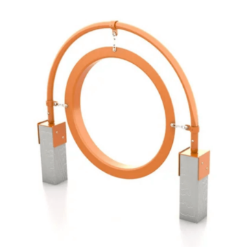 RECF0006XX - Through The Target Dog Exercise Equipment For Parks - Inground Mount