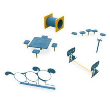 DKT02-0-00-000- Medium Dog Kit - Dog Park Agility Course Kits