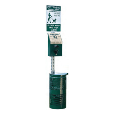1003A-L - Dogipot All Aluminum Pet Station - Commercial Dog Park Equipment 