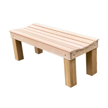 4 Ft Cedar Courtyard Wooden Bench