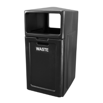 42-Gallon Enclosed Top Trash Receptacle