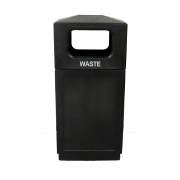 39-Gallon Hooded Top Trash Receptacle