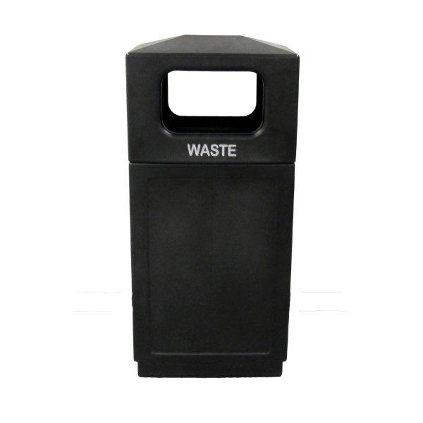 39-Gallon Hooded Top Trash Receptacle