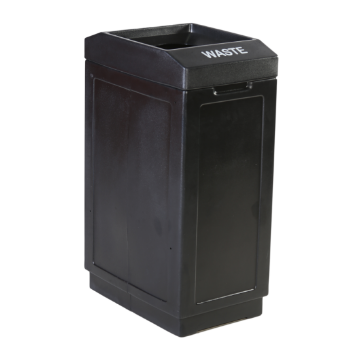 Open Top Trash Receptacle