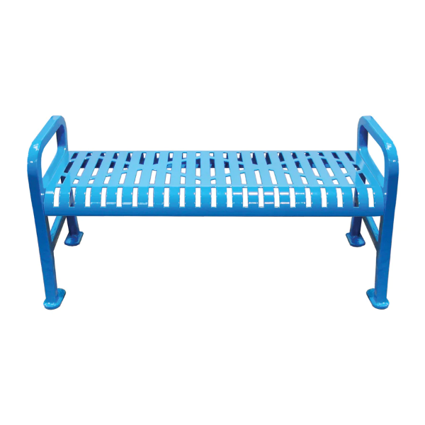 Diamond Slatted Park Bench Without Back