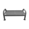 Perforated Park Bench Without Back	