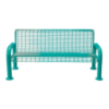 6 Ft. Welded Wire Bench With Back 