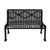 Armless Rolled Formed Diamond Contour Bench