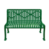 Armless Rolled Formed Diamond Contour Bench