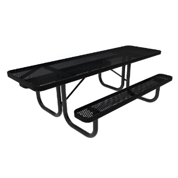 ADA ELITE Series 8 Foot Rectangular Thermoplastic Steel Picnic Table Dual Access	