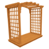 Pine Wood Arbor With Deck - Cambridge Style		