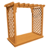 Pine Wood Arbor With Deck - Covington Style		