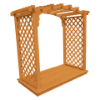 Pine Wood Arbor With Deck - Jamesport Style		