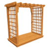 Pine Wood Arbor With Deck - Lexington Style		