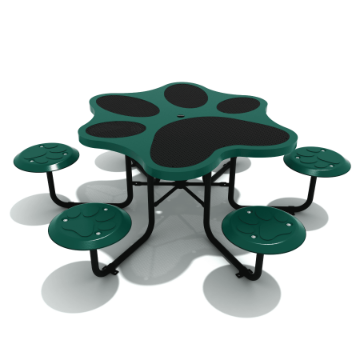 PDP008 - Paw Print Table Dog Park Equipment