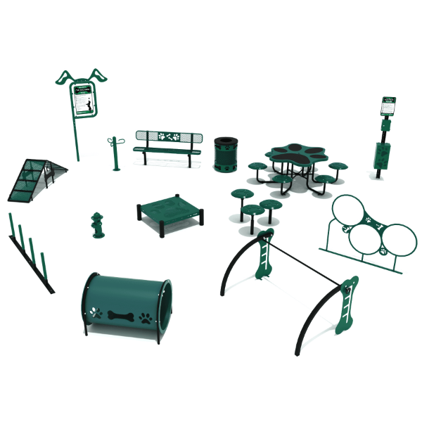 PDP017  - Wagging Tails Bundle Dog Park Agility Course Kits