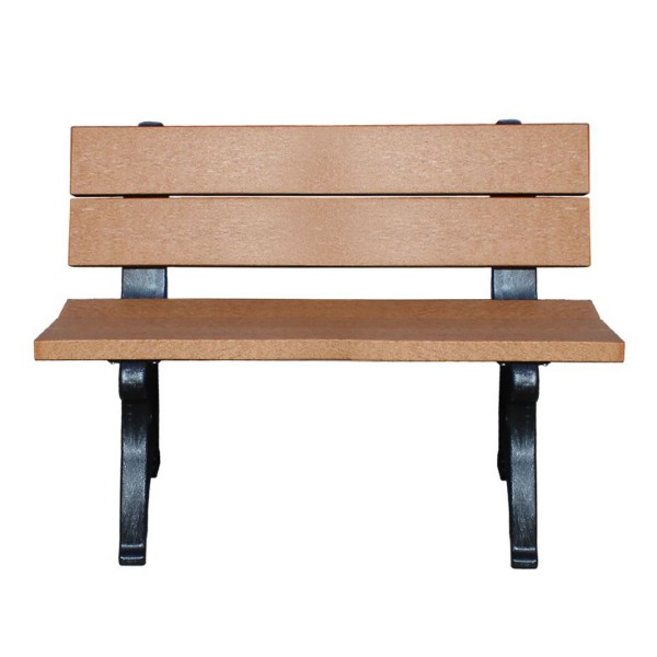 Picture of 4 Ft. Spruce Recycled Plastic Bench with Back