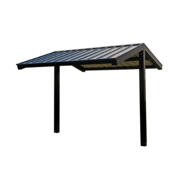 12x12 Foot All-Steel Gable Mini Shelter, Surface Mount