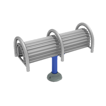 Double Station Pommel Horse Outdoor Fitness Equipment