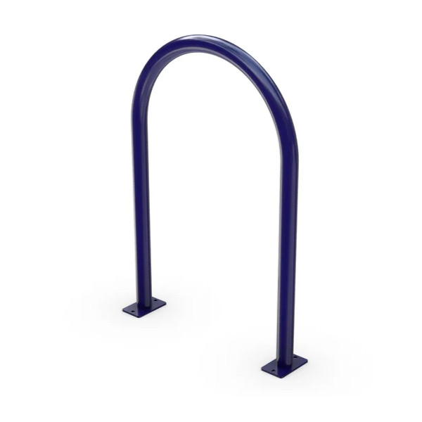 Picture of 3 Space - 1 Loop Bike Rack - Powder Coated Steel, Surface or Inground Mount