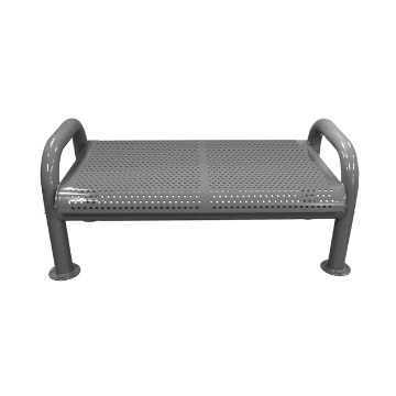 Perforated Park Bench Without Back	