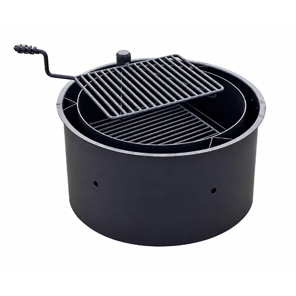 Wheelchair Accessible Double-Walled Fire Ring For Campgrounds - 370 Sq. Inch Cooking Surface